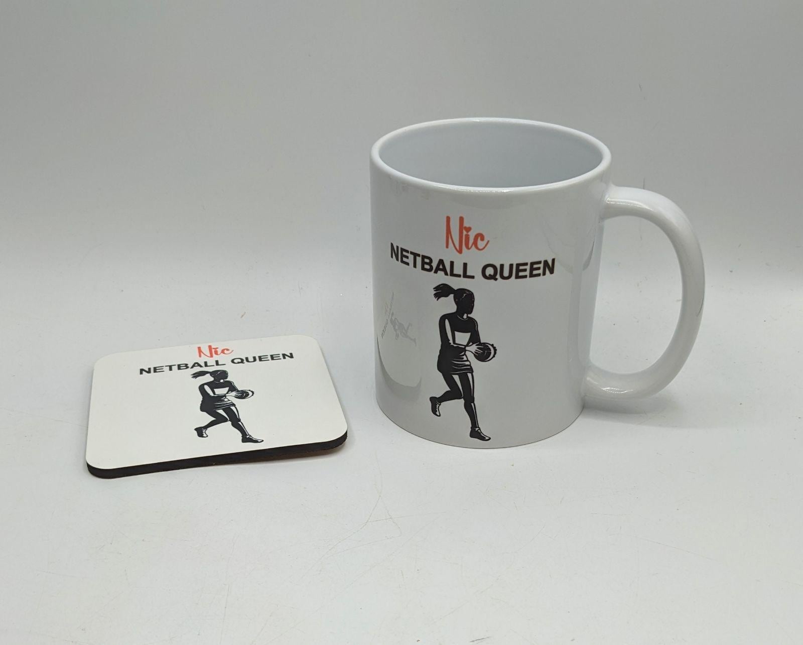 Personalised Netball Mug / Gift for Netball Player / Personalised Netball Gift / Netball Stocking Filler / Gift for Netball Player / Netball