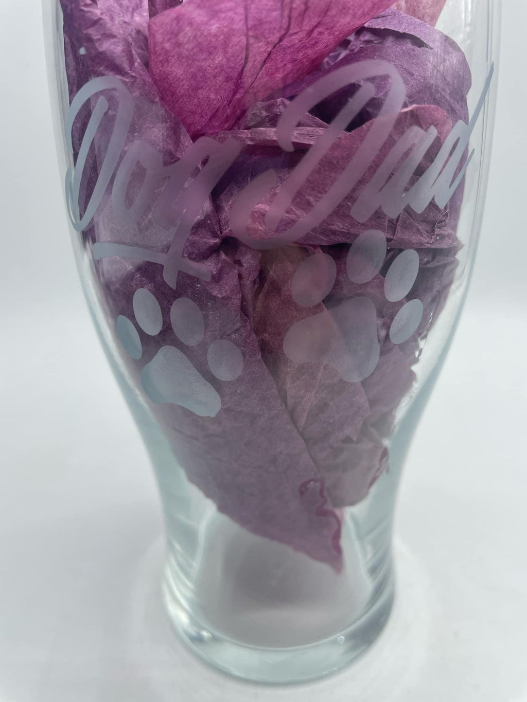 Etched Dog Dad Pint Glass / Father's Day Gift / Dad Gift / Anniversary Present / Christmas Gift / Gift for Dog Lover / Christmas Dog Gift