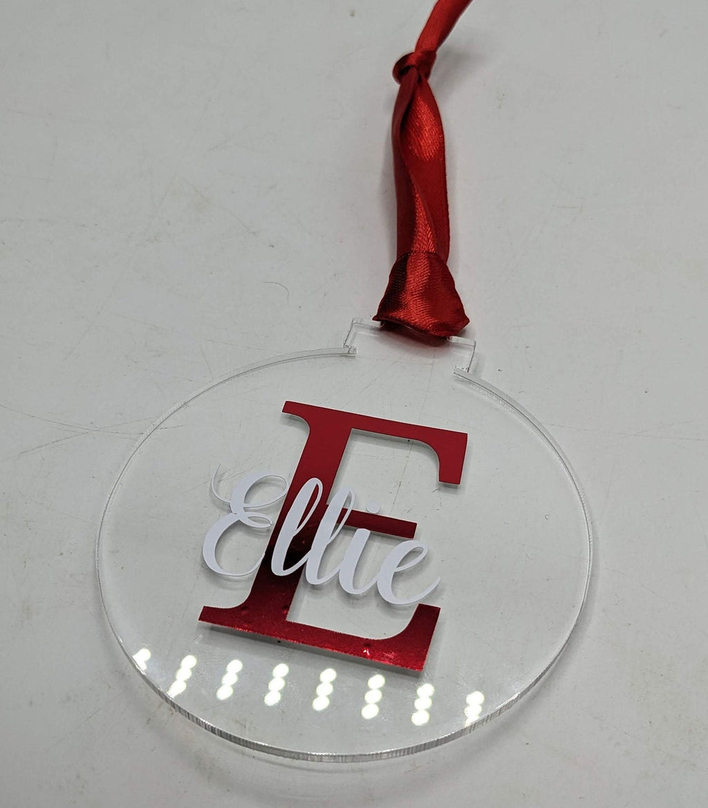 Personalised Christmas Monogram Bauble / Personalised Bauble / Tree Personalised Decoration / Name Bauble / Personalised Christmas