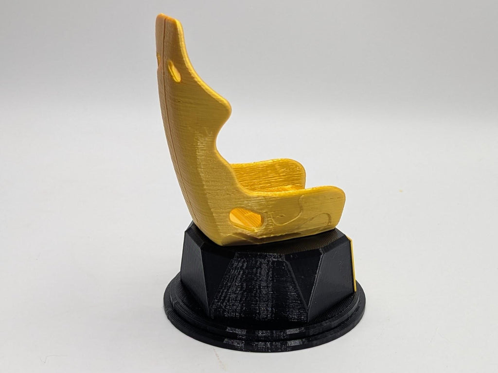 Personalised Racing Seat Trophy, Racing Award Trophy, Gift for Car Racer, Custom Trophy Gift, Stock Car Trophy, Racing Driver Trophy, Car