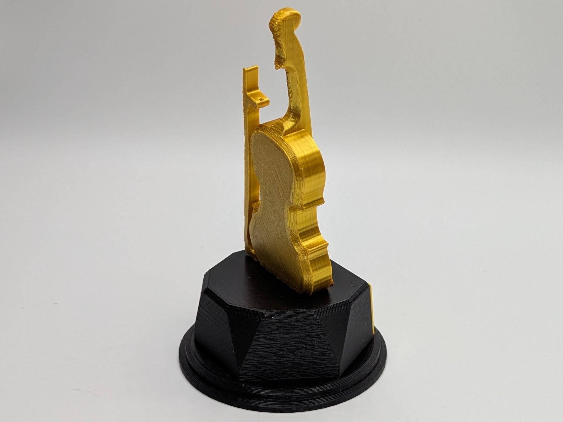 Personalised Violin Trophy, Violin Shaped Trophy, Violinist Award, Music Teacher Award,  Custom Trophy Gift, Violin Player Gift, Violin Gift