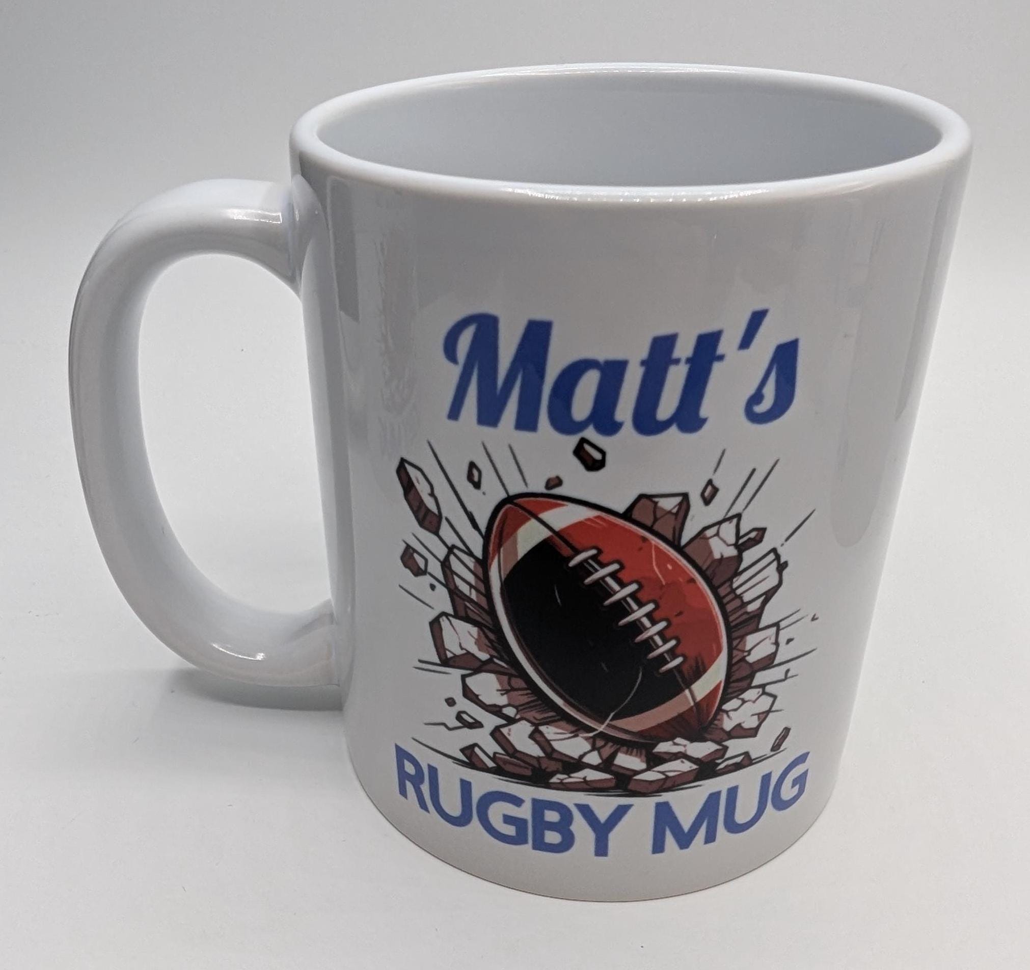 Personalised Rugby Mug / Gift for Rugby Player / Personalised Rugby Gift / Rugby Stocking Filler / Boys Rugby / Girls Rugby / Gift for Rugby