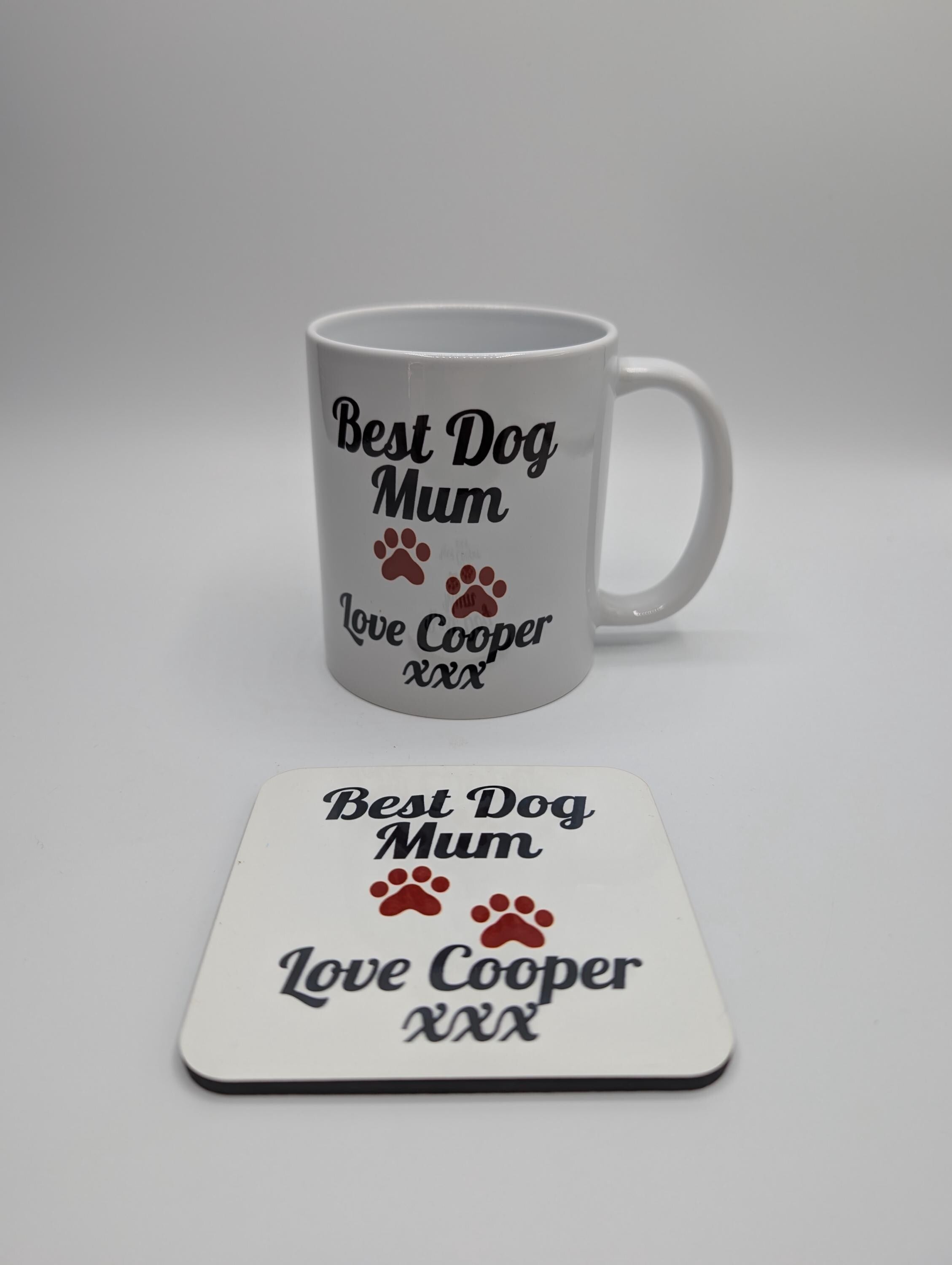 The Best Dog Mum Mug / Personalised Dog Mum Mug with Paw / Dog Mum Gift / Dog Mum Mug / Gift for Dog Mum / Mother's Day Gift / Dog Mam Gift