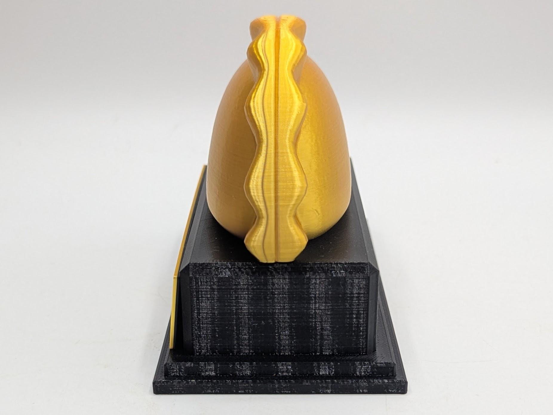 Personalised Pierogi Trophy, Polish Dumpling Shape Gift, Dumpling Award Gift, Pierogi Lover Gift, Custom Trophy Award, Pierogi Keepsake Gift