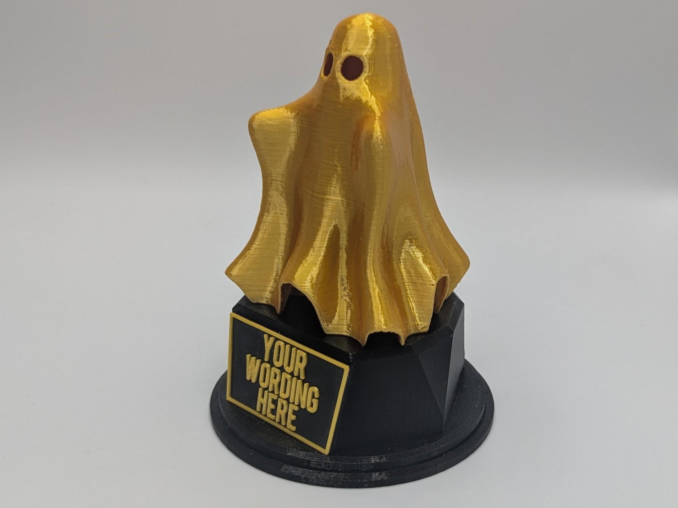 Personalised Ghost Trophy, Ghosting Trophy, Serial Ghosting Award, Halloween Ghost Award, Halloween Party Trophy, Custom Trophy Office Award