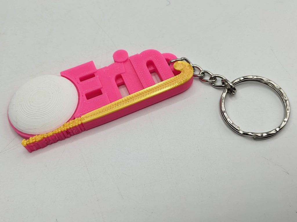 Field Hockey Keyring / Hockey Party Bag / Hockey Team Keyring / Grass Hockey / Hockey Player Gift / Personalised Hockey Gift / Hockey Party