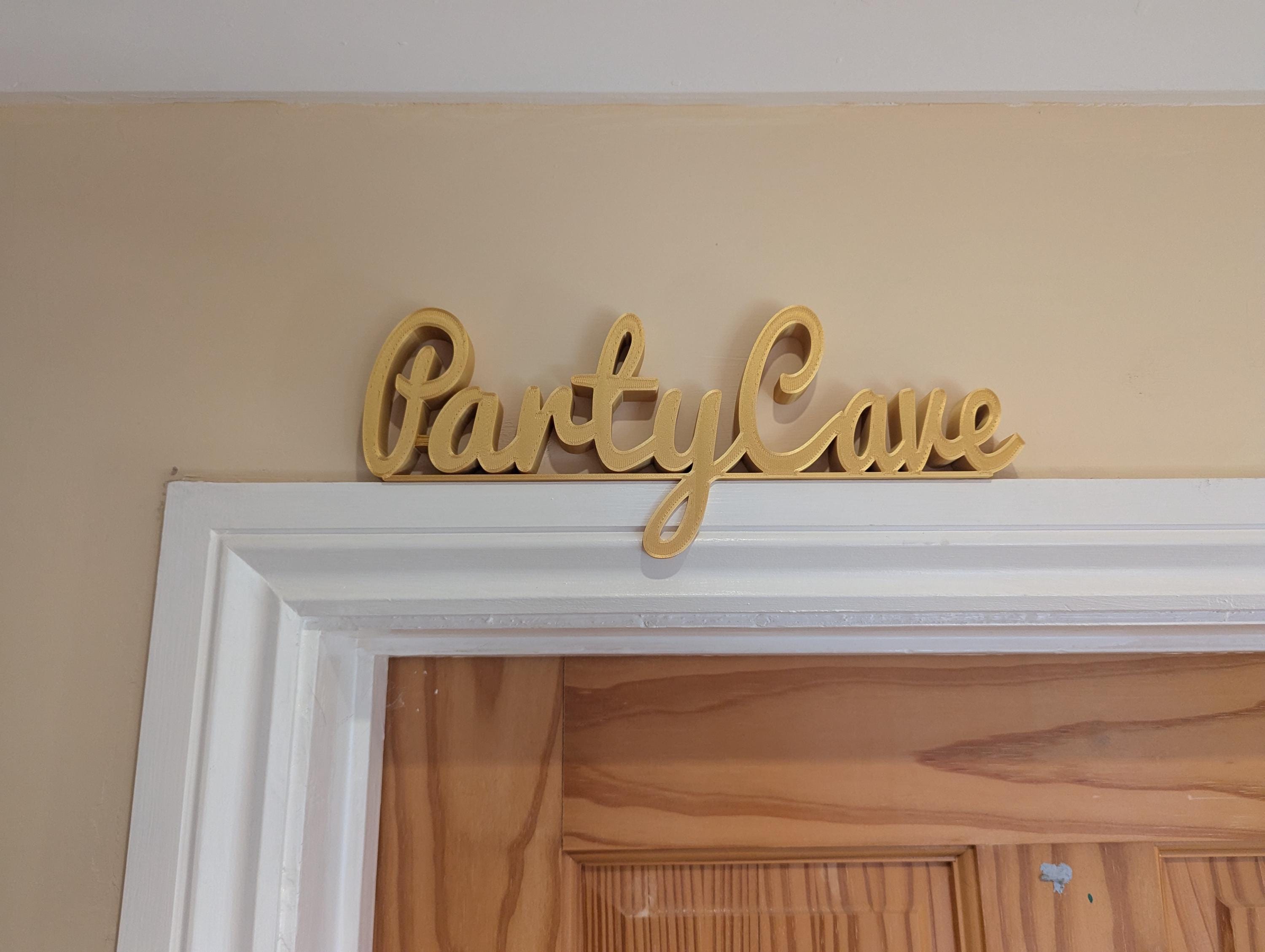 Party Cave Door Sign, Fun Door Sign, Games Room Door Sign, Door Topper, Custom Door Sign, Party Wall Sign, Above Door Sign, Quirky Door Sign