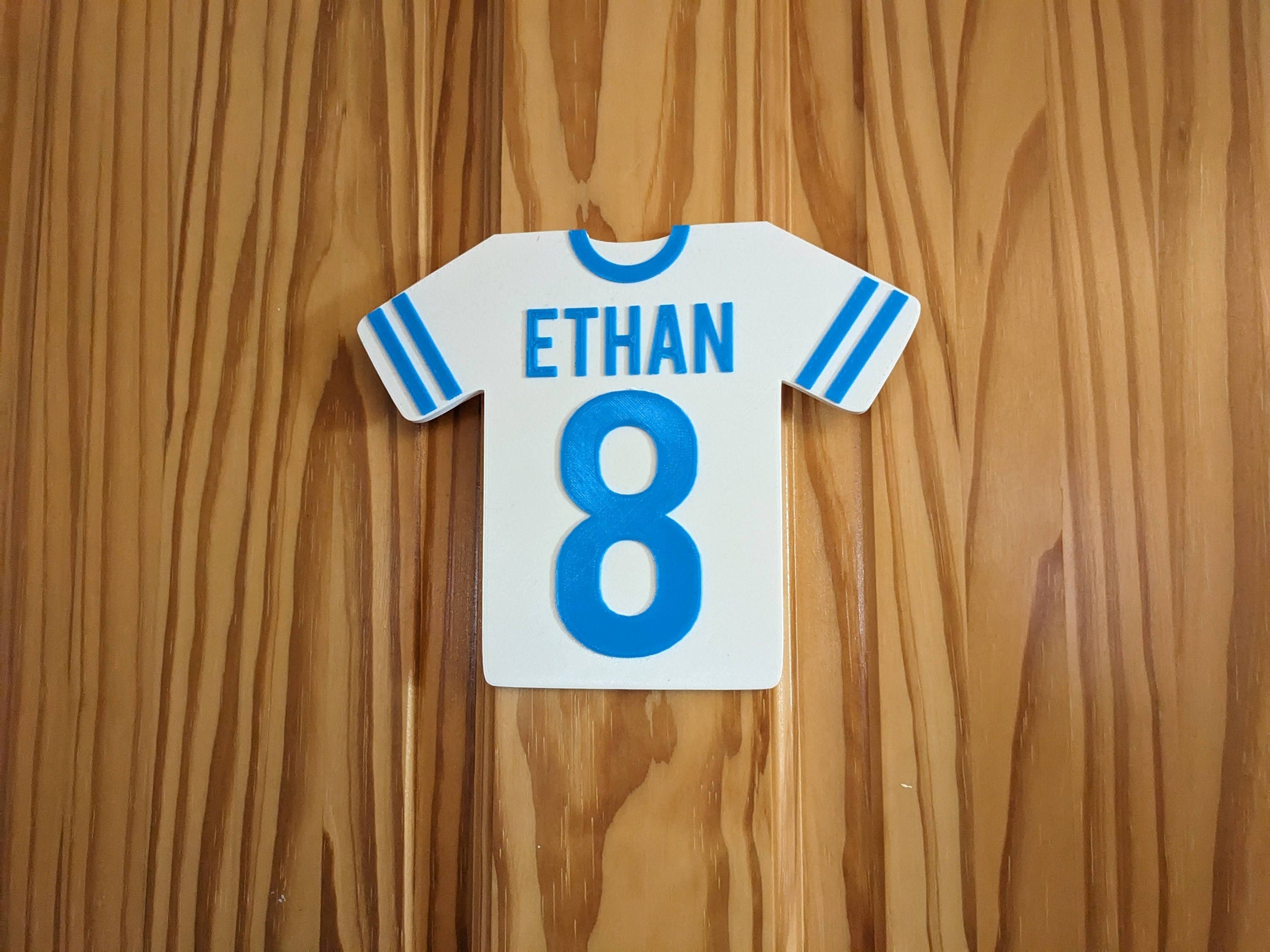 Personalised Football Sign, Football Shirt Door Sign, Football Lover Door Sign, Personalised Football Plaque, Football Bedroom, Soccer Door