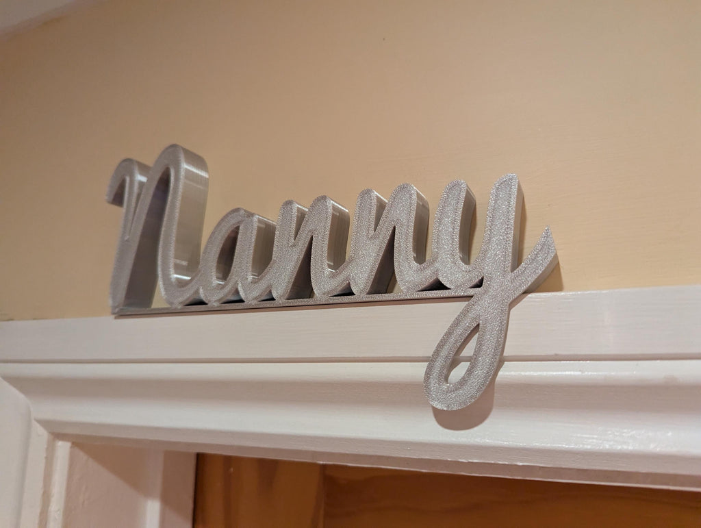 Nanny Door Sign, Nanny Above Door Sign, Door Topper, Custom Door Sign, Quirky Sign, Gift for Nanny, Nanny Room Sign, Birthday Gift for Nanny