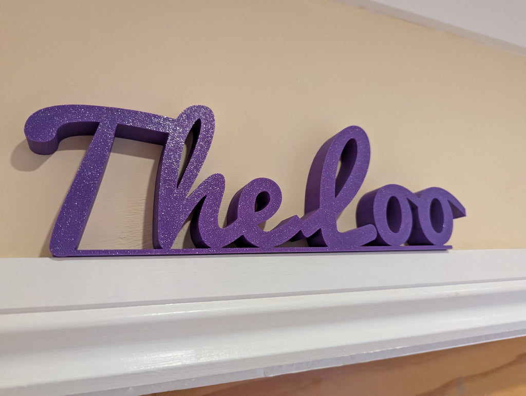 The Loo Door Sign, Toilet Door Sign, Bathroom Door Sign, Custom Door Sign, Door Topper, Toilet Door Sign, Toilet Sign, Bathroom Door Sign