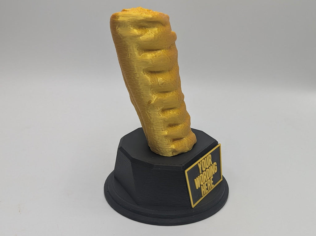Personalised Sausage Roll Trophy, Sausage Roll Lover, Cheeky Sausage, Custom Trophy, Sausage Roll Eater Gift, Office Trophy, Sausage Roll