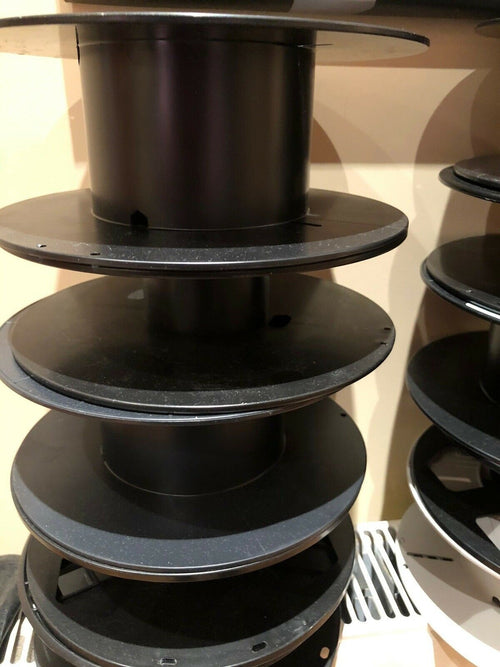 3 X Empty 3D Printer Filament Reel Spool / Store Cable on Plastic Reel / Reel for storing Rope / Reel for storing Wire / Lights Storage Reel