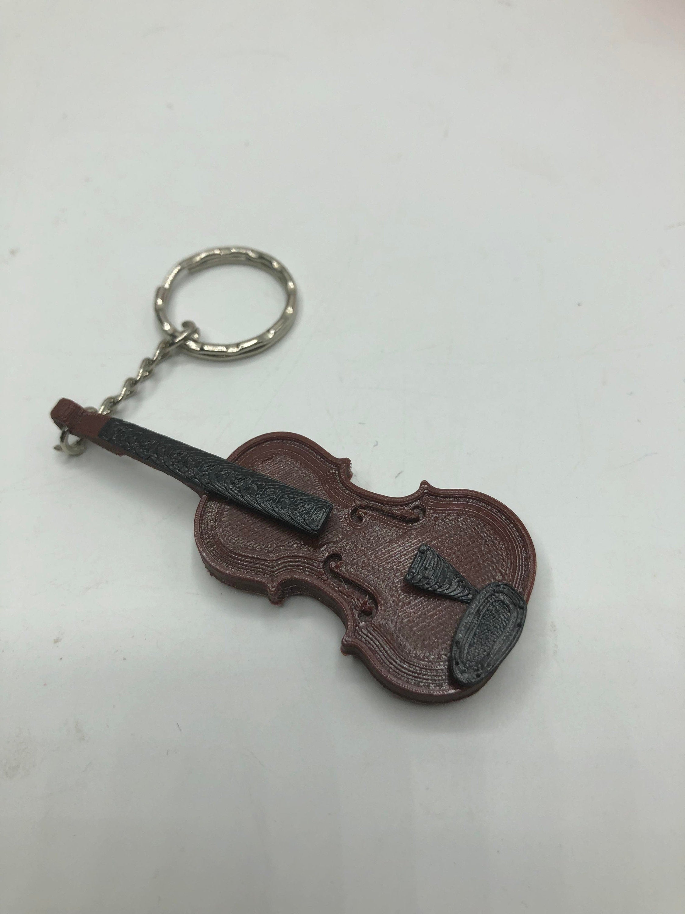 Violin 3D Keyring / Bag Tag / Ideal Gift for Violinist / Music Teacher / Violin Gift / Christmas Gift / Musician Gift / Violin Keychain