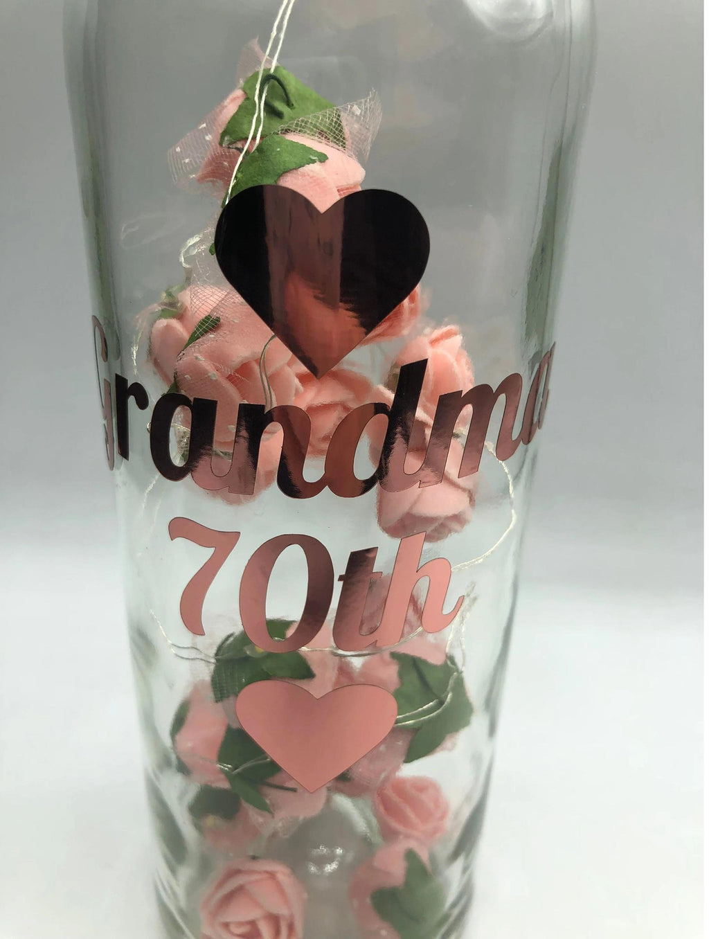 Custom Birthday Gift, Light Up Bottle, 18th Birthday, 21st Birthday, 30th Birthday, 60th Birthday, 70th Birthday, Gift for Her, Celebration