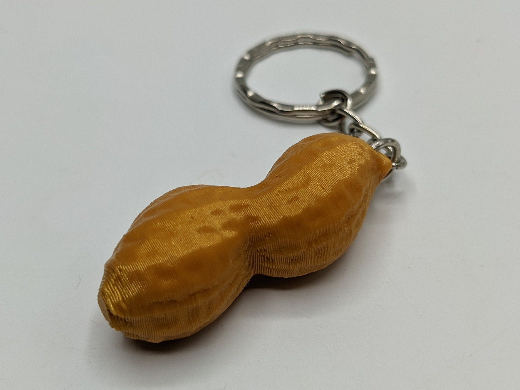 Peanut keyring - Little Peanut Bag Charm / Party Bag Filler / Novelty Peanut Keyring Gift / Peanut Bag Tag / Monkey Nut Keyring / Monkey Nut