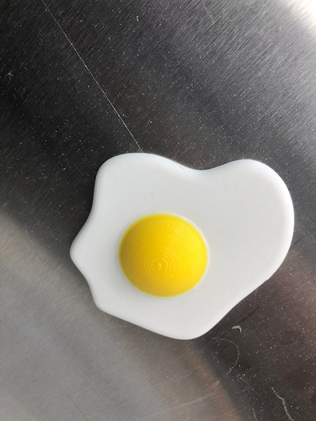 Fried Egg Shaped Magnet / Funny Novelty Magnet in the shape of Fried Egg / Egg Lovers Magnet / Magnet in the Shape of a Fried Egg / Magnet