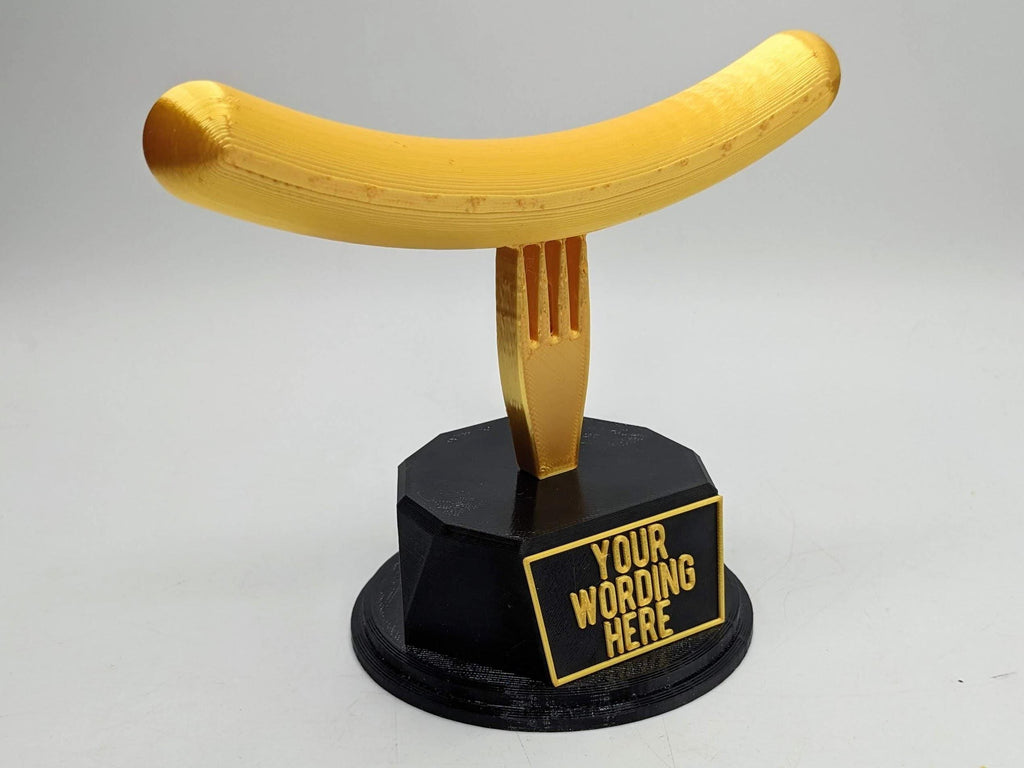 Personalised Sausage Trophy / Sausage Lover / Cheeky Sausage / Sausage Fun Trophy / Sausage Gift / Sausage Award / Sausage Joke Trophy