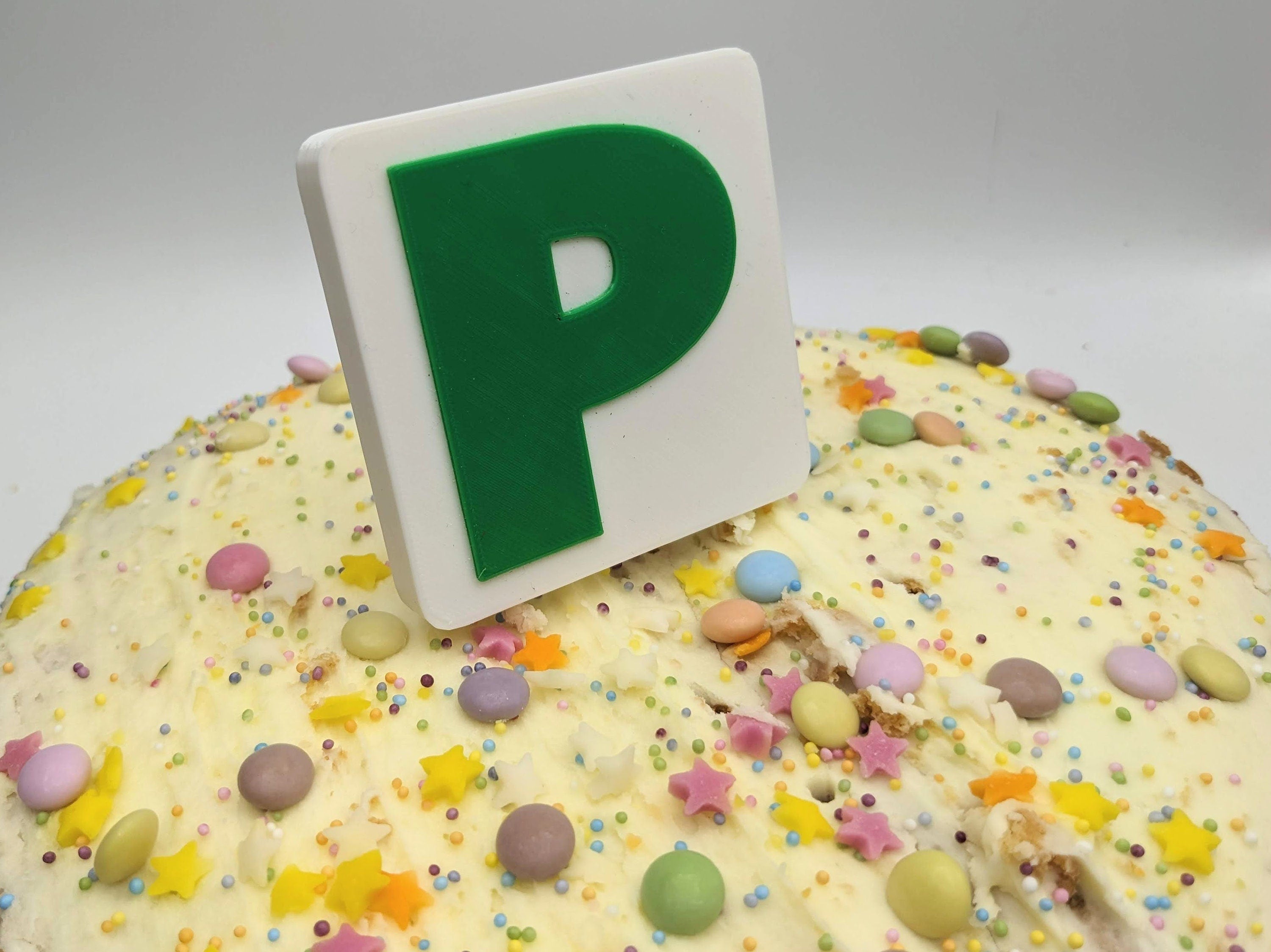 Learner Driver Cake Topper / New Driver Cake Topper / LPlate Cake Topper / 17th Birthday Cake /P Plate Cake Topper / Just Passed Cake Topper