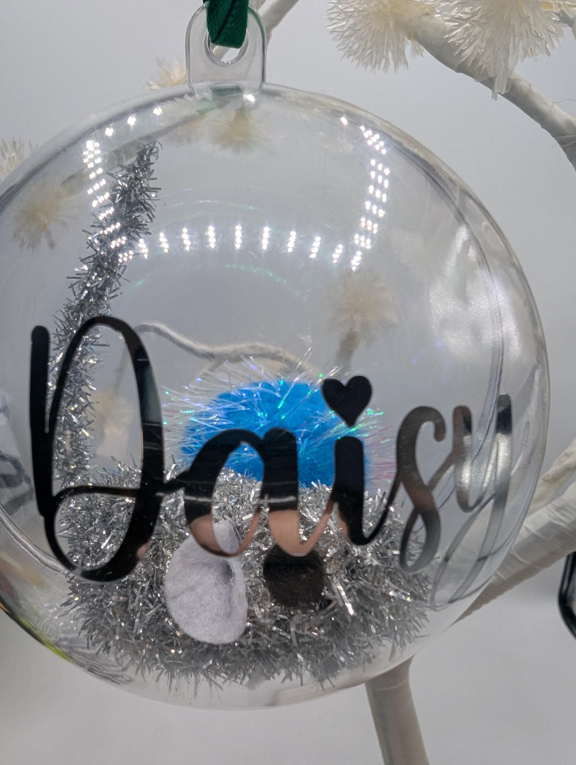 Personalised Cat Toy Bauble, Kitten Gift Box Gift, Kitten Personalised Decoration, Cat Christmas Gift, Cat Bauble Keepsake, Kitten Bauble