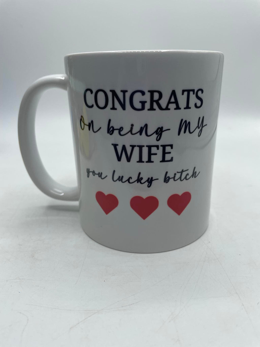 Congrats on being my Wife Mug / Valentines Mug / Funny Mug / Novelty Wife Mug / Relationship Gift / Wife Relationship Gift / Mug Gift