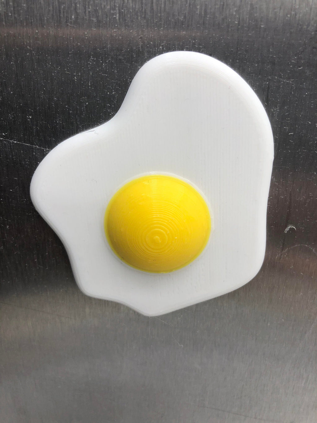 Fried Egg Shaped Magnet / Funny Novelty Magnet in the shape of Fried Egg / Egg Lovers Magnet / Magnet in the Shape of a Fried Egg / Magnet