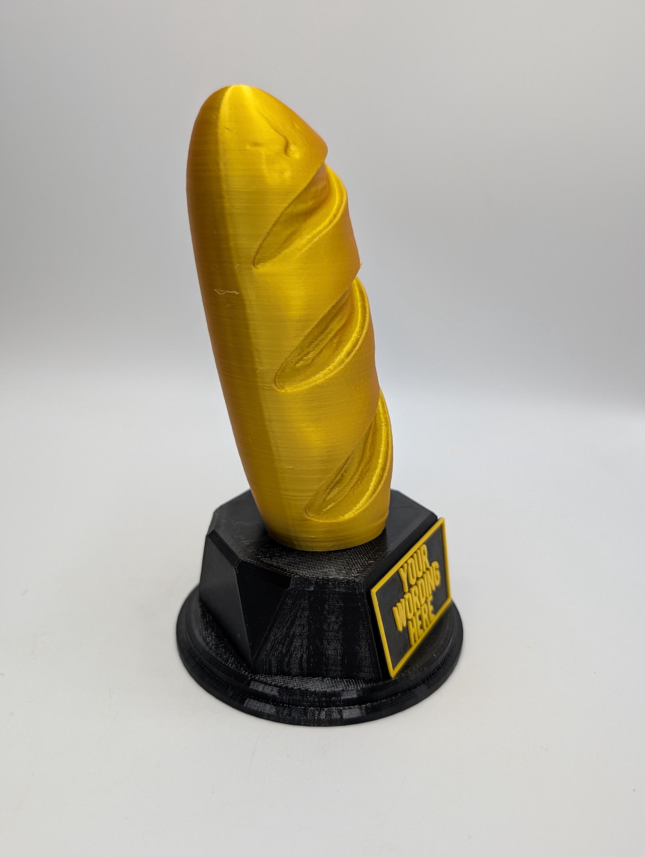 Personalised Loaf of Bread Trophy, Sandwich Award, Custom Trophy, Office Trophy, Funny Trophy, Sandwich Lover Award Gift, Bloomer Loaf Award