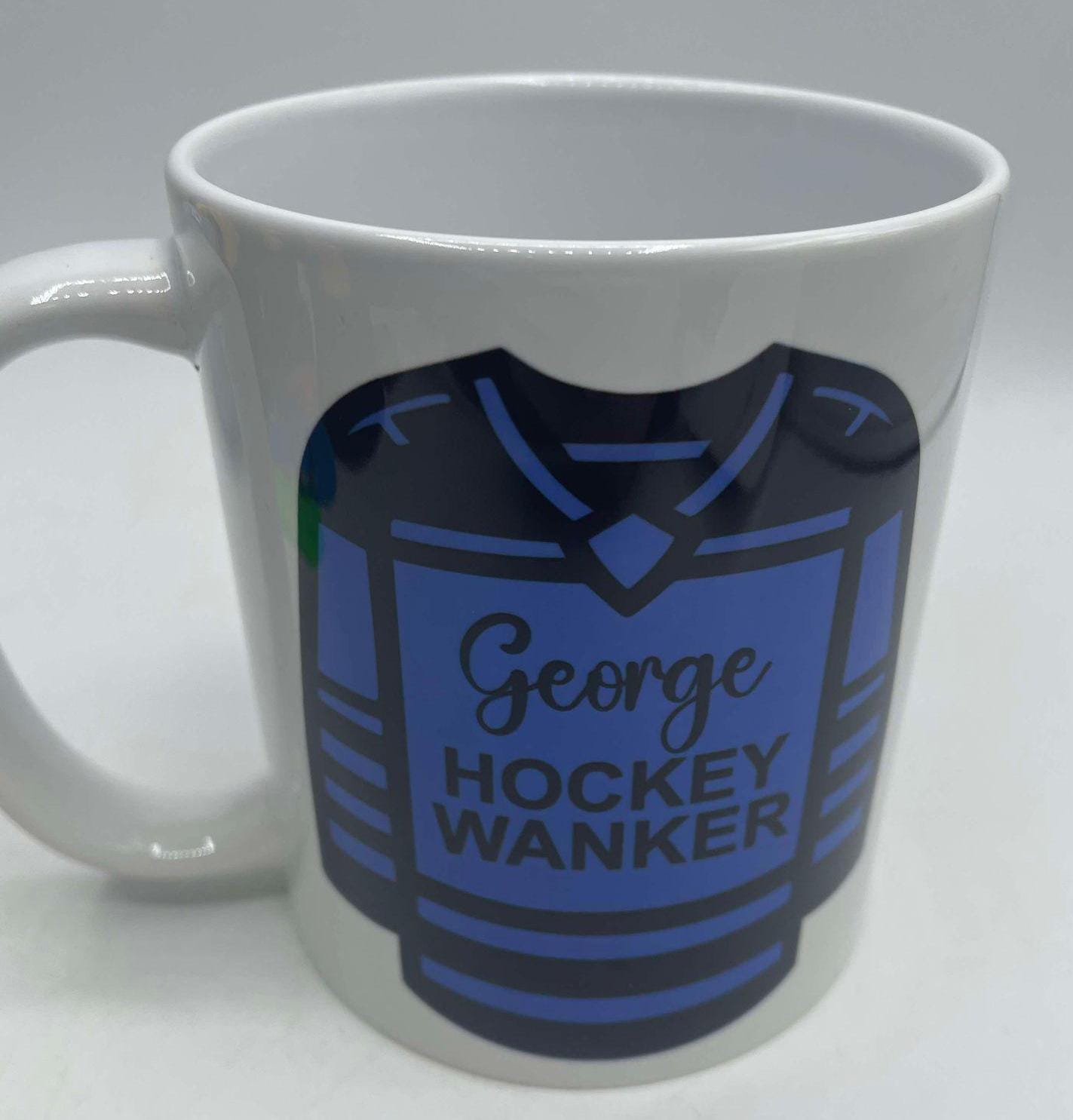 Personalised Hockey Wanker Mug / Gift for Hockey Player / Personalised Hockey Gift / Funny Hockey Mug / Hockey Christmas Gift / Hockey Mug