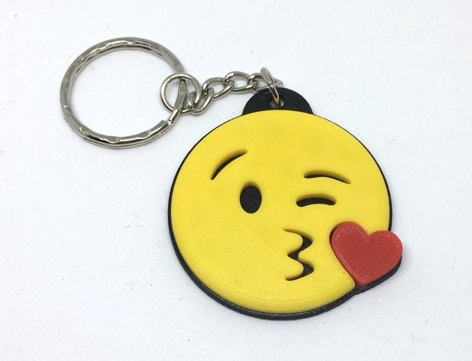 Funny Face Keryings / Funny Face Bag Tags / Poo Face Keyring / Devil Face Keyring / Under 5 Pounds / Heart Face Keyring / Bag Tags / Keyring