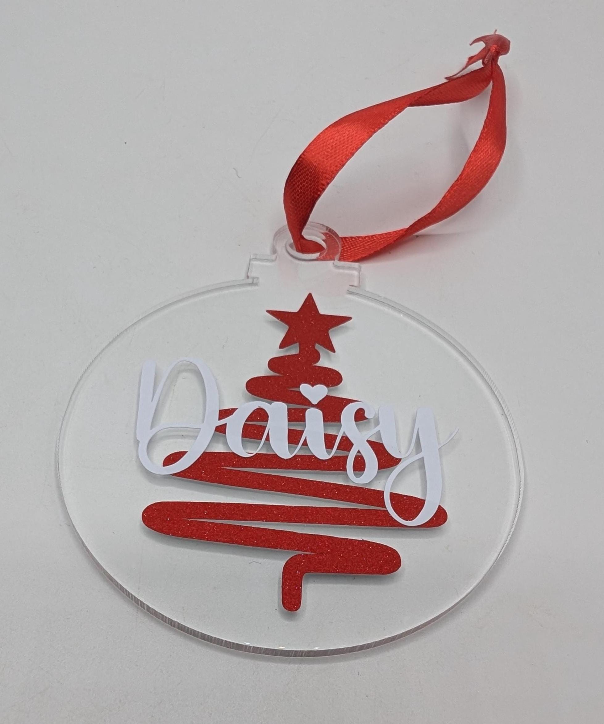 Personalised Christmas Bauble, Christmas Tree Bauble, Tree Personalised Decoration, Custom Bauble, Stocking Filler, Christmas Tree Decor