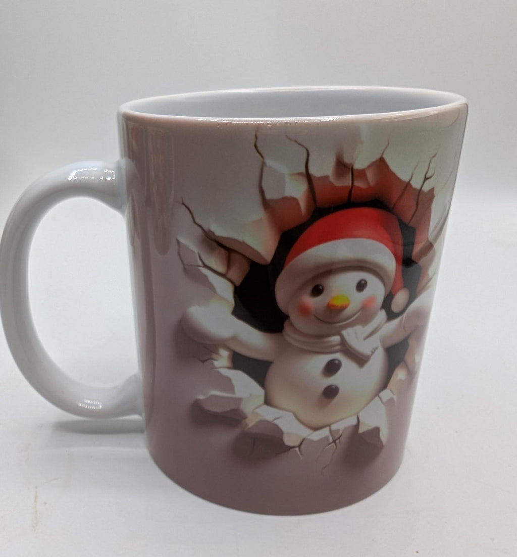 Christmas Gingerbread 3D Mug, Fun Gingerbread Mug, Christmas Hot Chocolate Mug, Gingerbread Christmas Gift, Gift For Her, Gift for Him,