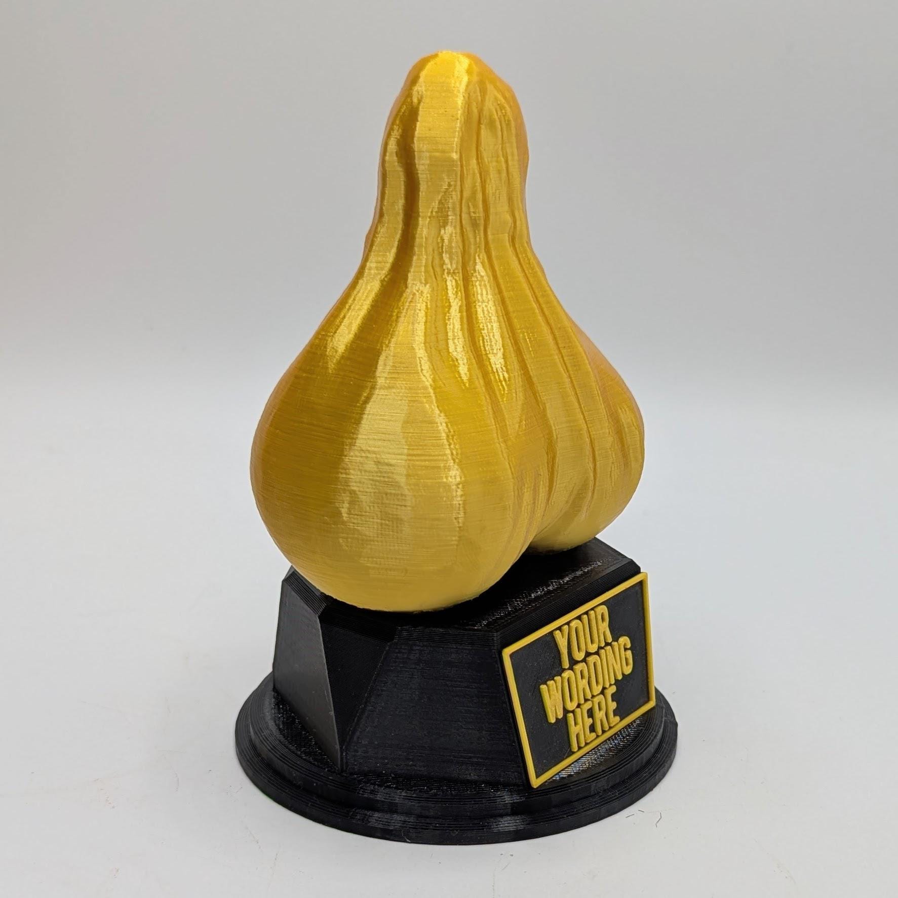 Personalised Ballsack Trophy, Ballsack Shape Gift, Ballbag Award Gift, Ballbag Joke Gift, Custom Trophy Award, Biggest Ballsack Award Gift
