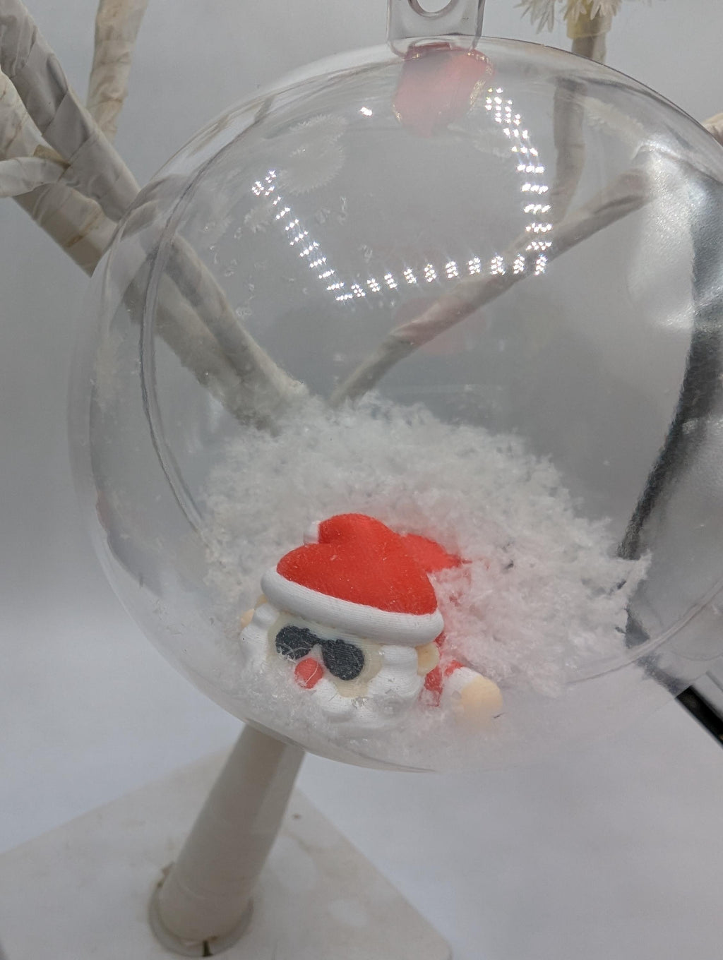 Personalized Santa Christmas Bauble: Custom Name Keepsake Tree Decoration