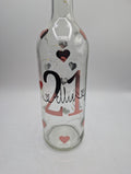 Personalised 21st Light Up Bottle, 21st Milestone Birthday, 21 Gift for her, Special 21st Birthday, 21st Birthday Present, Special 21st Gift