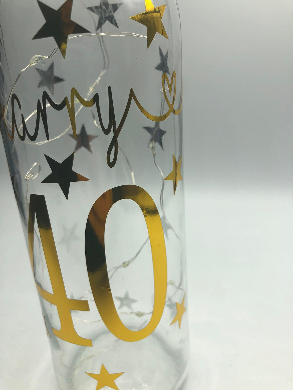 Personalised Light up Bottle, Milestone Birthday, 18th Birthday, 21st Birthday, 30th Birthday, 40th Birthday, 50th Birthday, For Her / Him