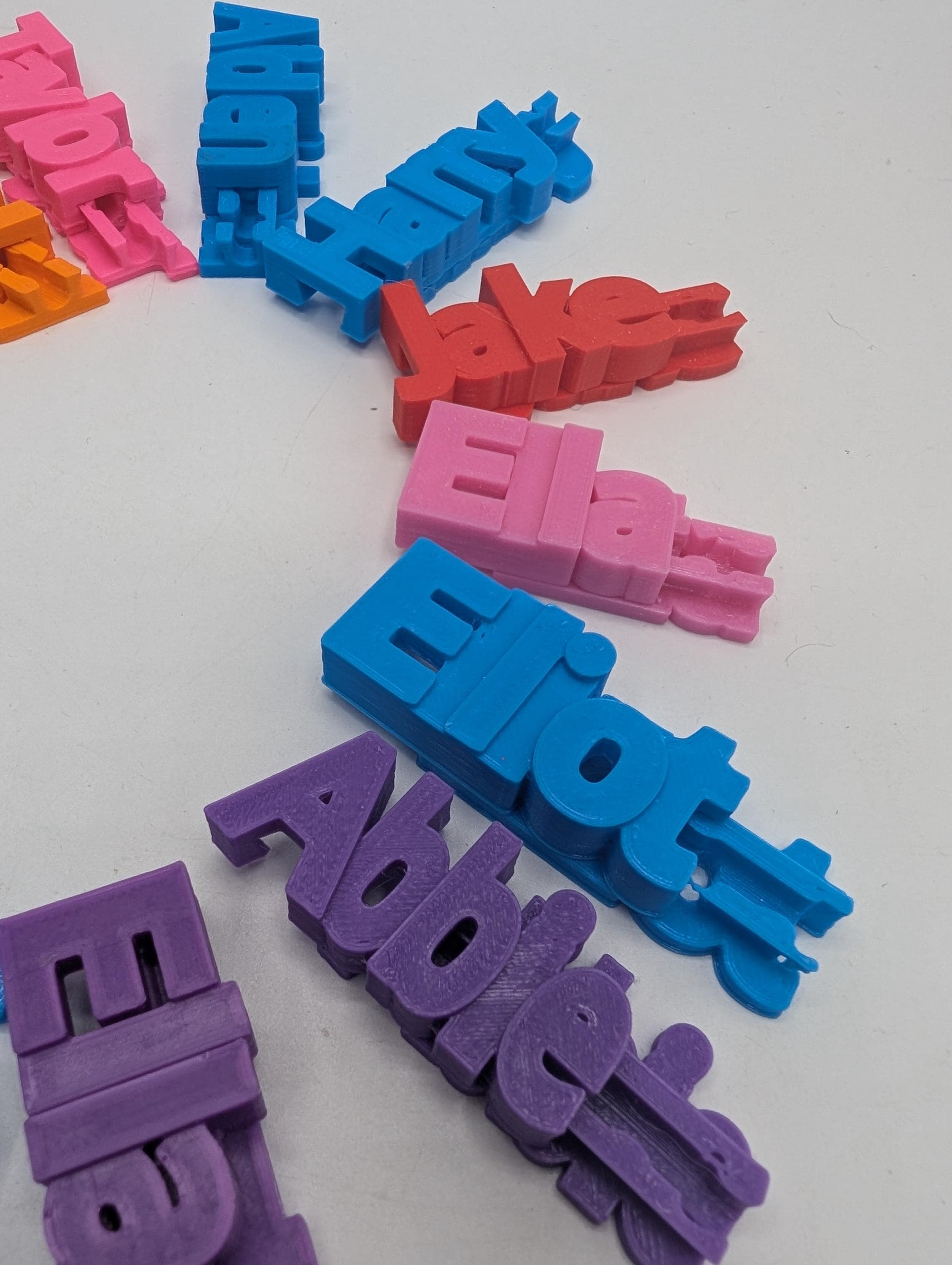 Personalized Named USB Cable Clip, 3D Printed Marker