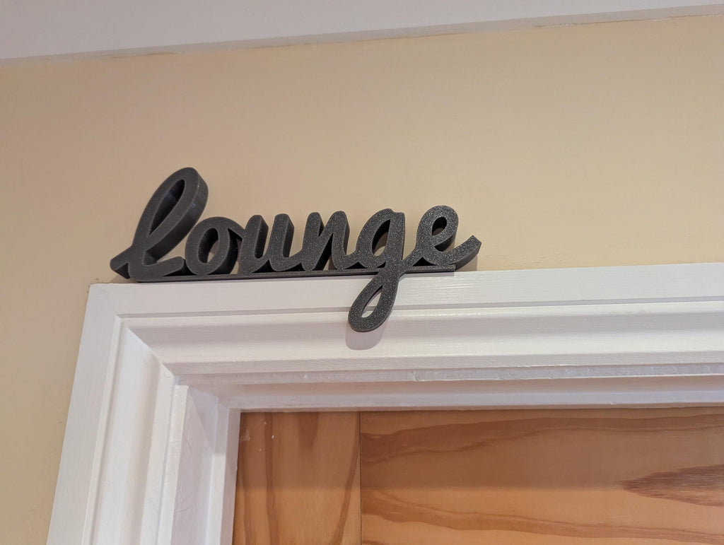 Lounge Door Sign, Home Lounge Door Sign, Room Door Sign, Door Topper, Custom Door Sign, Lounge Sign, Front Room Door Sign, Living Room Sign