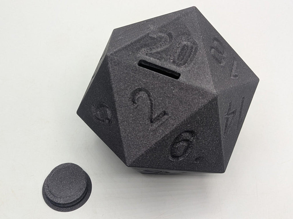 D20 Dice Moneybox, Gift for Role Playing Table Top Gamer, D20 Pot Table Top Gaming, RPG Dice Moneybox Gift, Dice Shaped Moneybox, D20 Gift