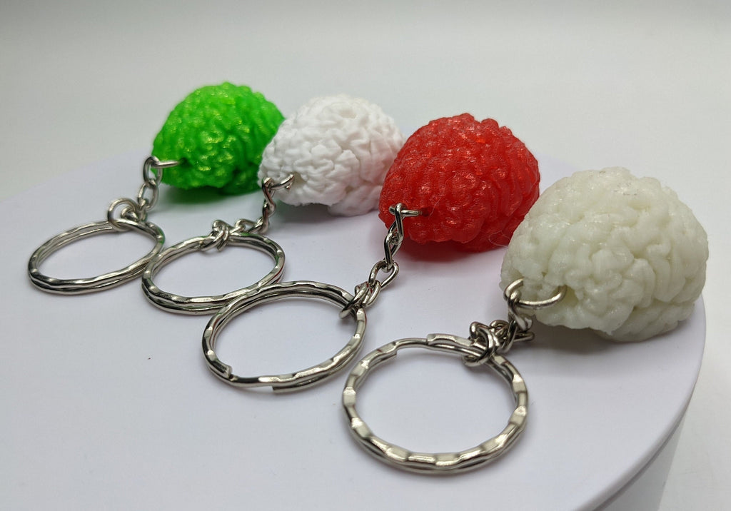 Human Brain Keyring, Brain Keychain, Brain Science Gift, Neurology Gift Keyring, Biology Student Gift, Halloween Keyring Gift, Brain Bag Tag