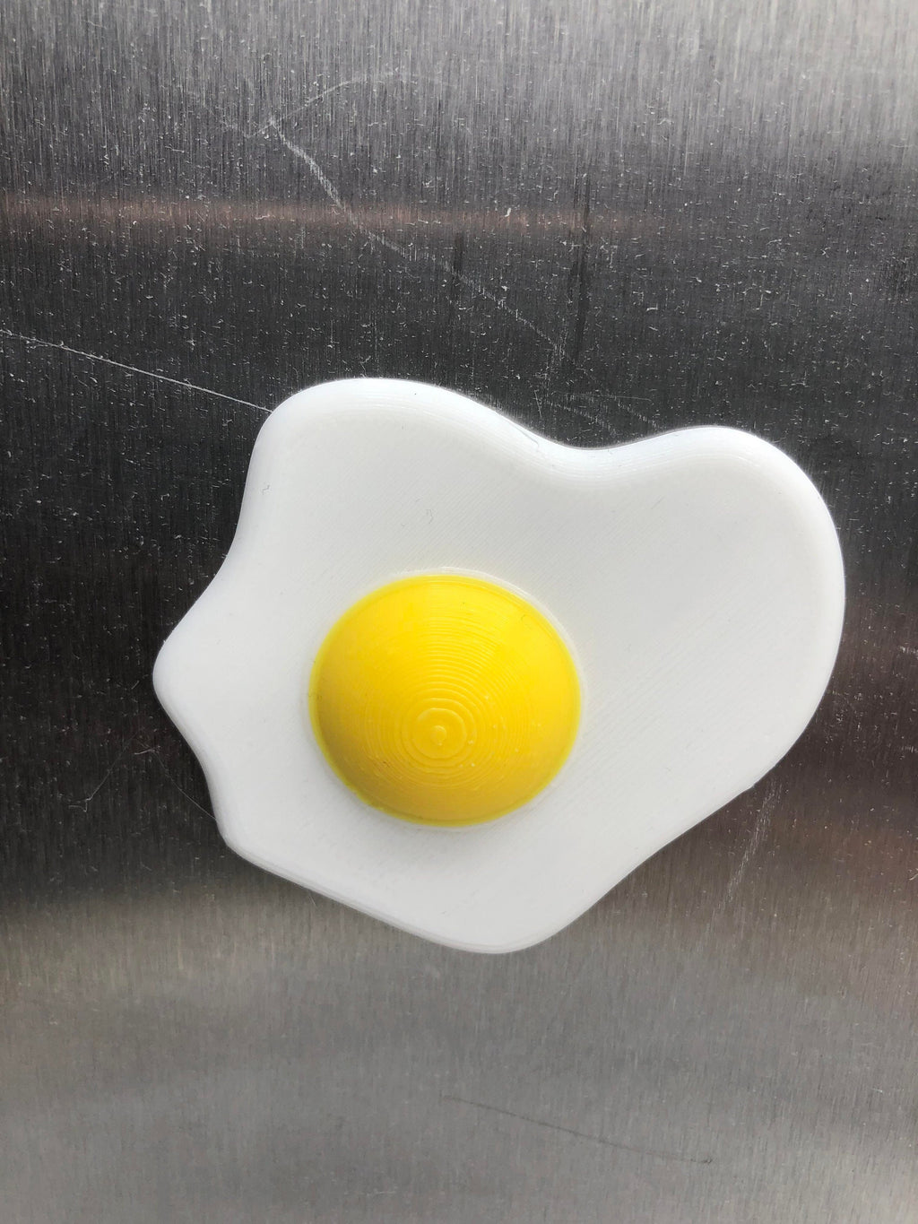 Fried Egg Shaped Magnet / Funny Novelty Magnet in the shape of Fried Egg / Egg Lovers Magnet / Magnet in the Shape of a Fried Egg / Magnet