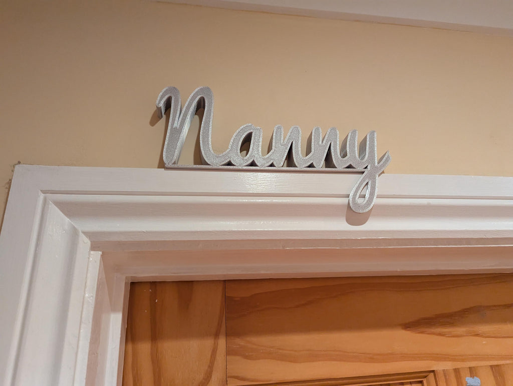 Nanny Door Sign, Nanny Above Door Sign, Door Topper, Custom Door Sign, Quirky Sign, Gift for Nanny, Nanny Room Sign, Birthday Gift for Nanny