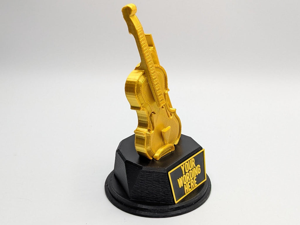 Personalised Violin Trophy, Violin Shaped Trophy, Violinist Award, Music Teacher Award,  Custom Trophy Gift, Violin Player Gift, Violin Gift