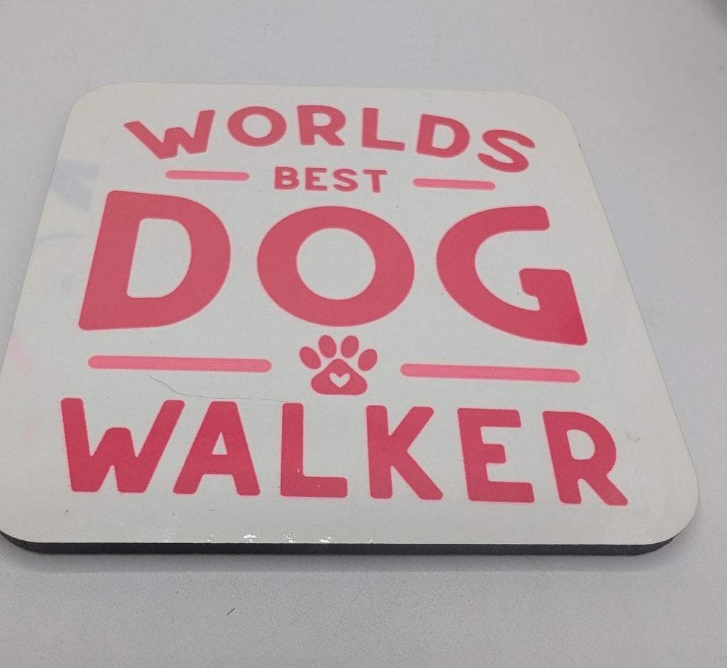 Dog Walker Coaster, Gift for Dog Walker, Under 5 Pound, Dog Walker Thank You, Best Dog Walker Gift, Dog Christmas Gift, Dog Walker Thank You