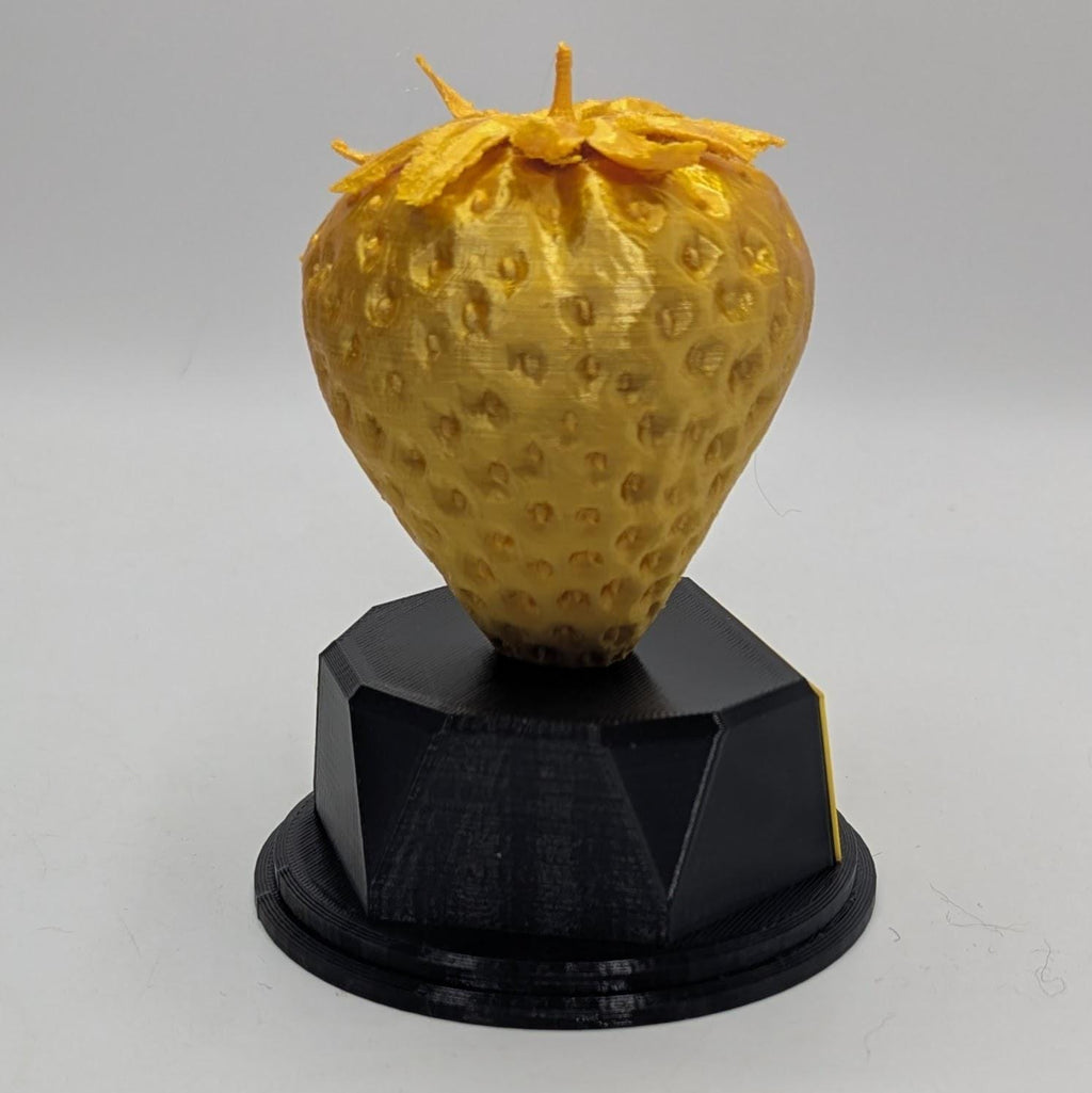Personalised Strawberry Trophy, Strawberry Fun Trophy, Strawberry Award, Strawberry Lover Gift, Custom Trophy Gift, Strawberry Office Trophy