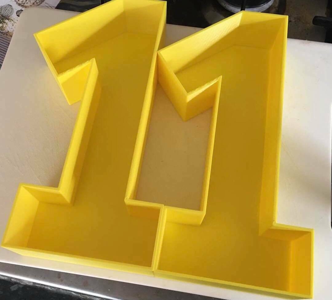 Large Numbers (8.5") for Sweet filling Birthday Cake Alternative / Wedding Table Decoration / Birthday Party Display -21st -18th -50th -40th