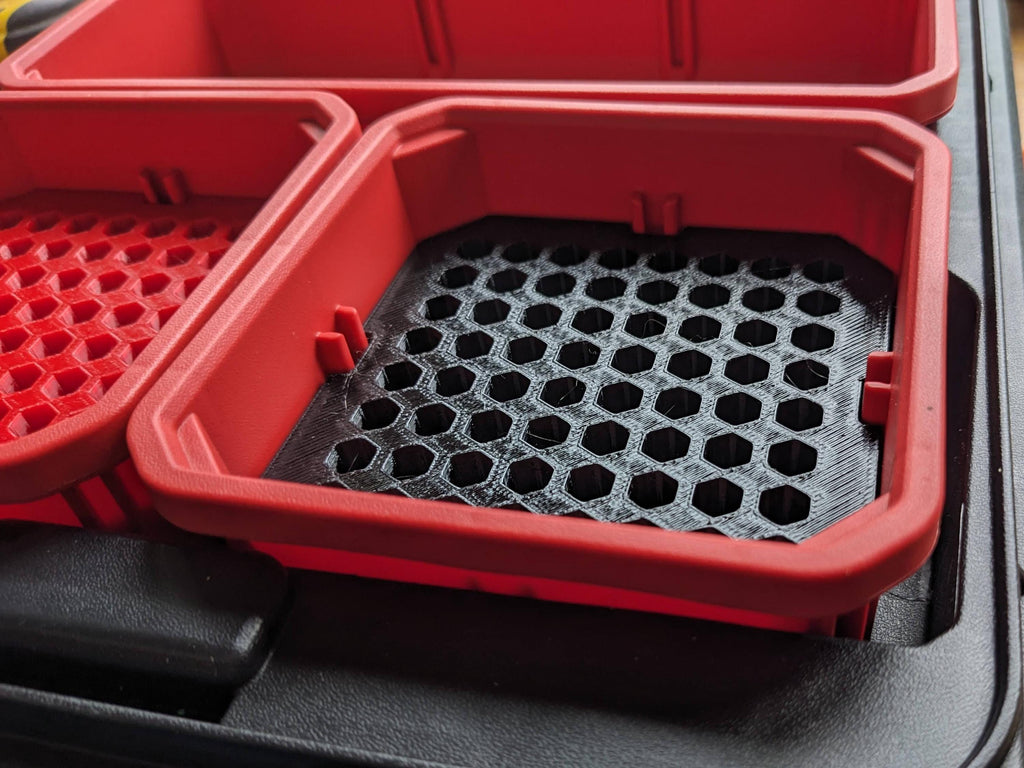 64 Hex Bit Holder Inserts for Milwaukee Packout Slim & Compact Low Profile Organiser Cases