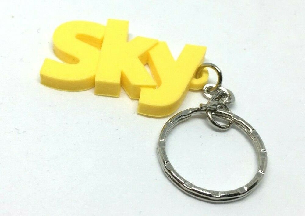 Personalised Keyring, Custom Name Keyring, Party Bag Filler, Under 5 Pound Gift, Personalized Keychain, Small Personalised Gift, 3D Name