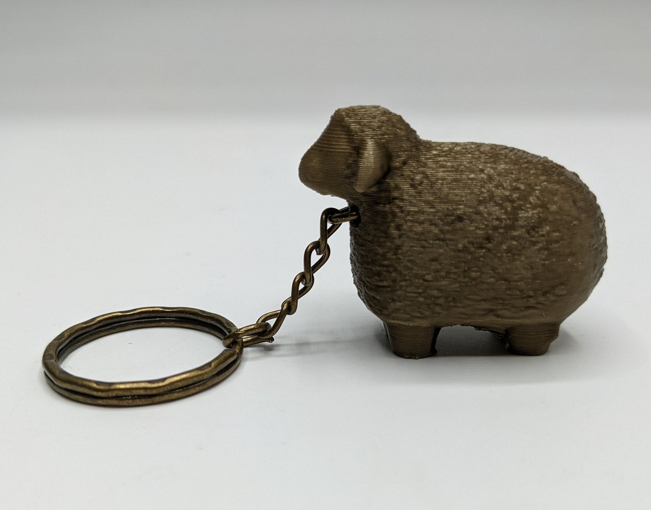Sheep Keyring, Sheep Lover Gift, Sheep Keychain, Sheep Bag Tag Charm Gift, Ram Keyring, Ram Bag Tag, Gift for Farmer, Farmer Keepsake, Sheep