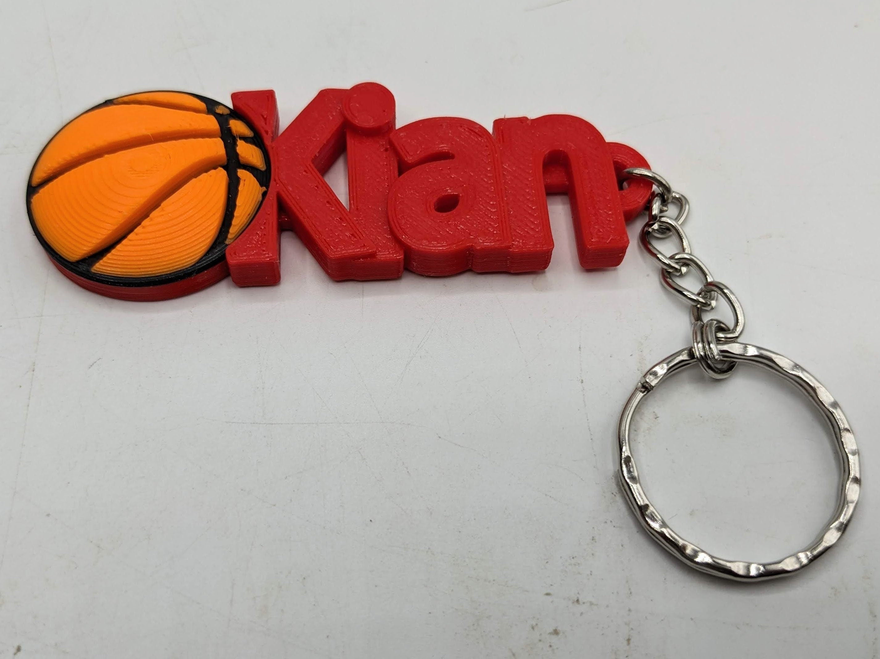 Personalised Basketball Keyrings, Custom Made Basketball Gift, Basketball Player Gift, Basketball Name Bag Tag, Gift for Basketball Lover