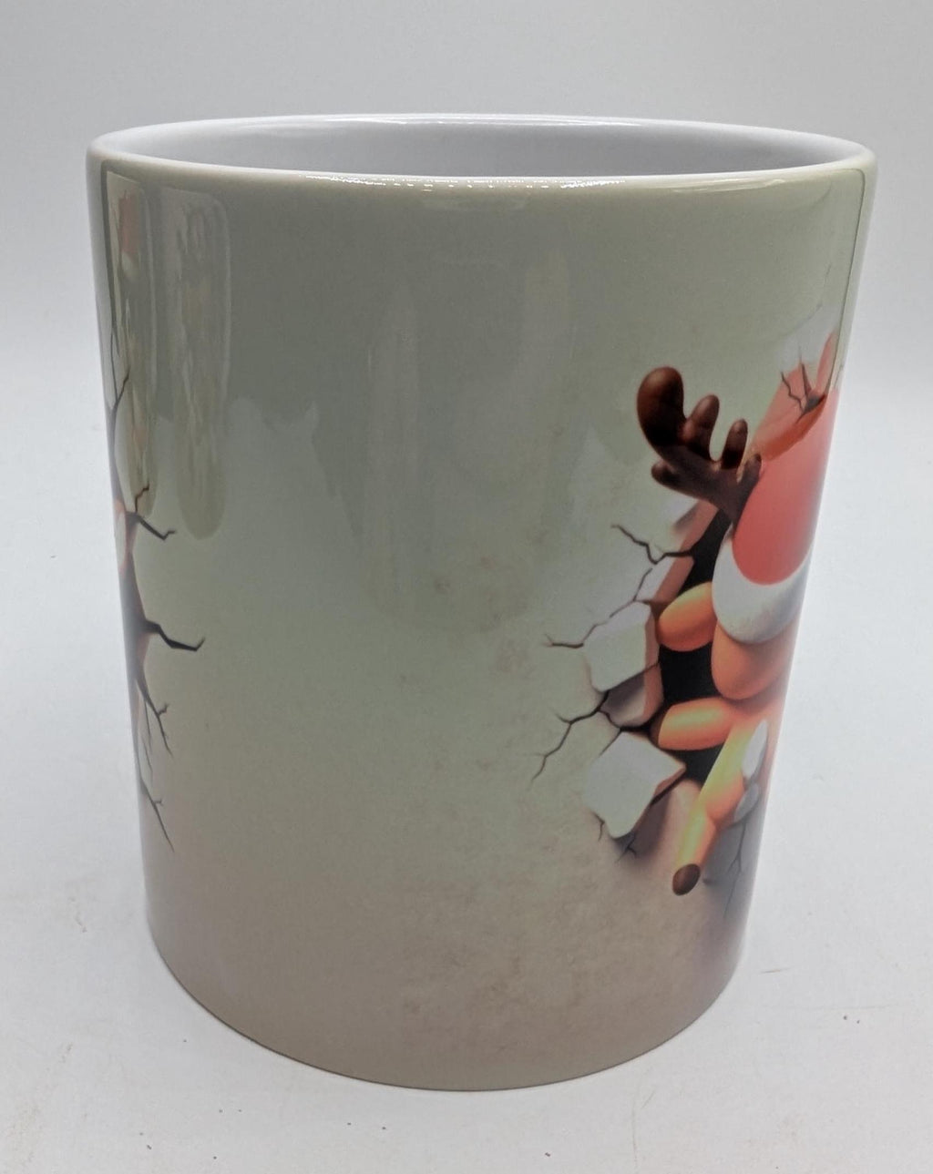 Christmas Reindeer 3D Mug, Funny Penguin Mug, Christmas Hot Chocolate Mug, Reindeer Christmas Gift, Gift For Her, Gift for Him, Reindeer Mug