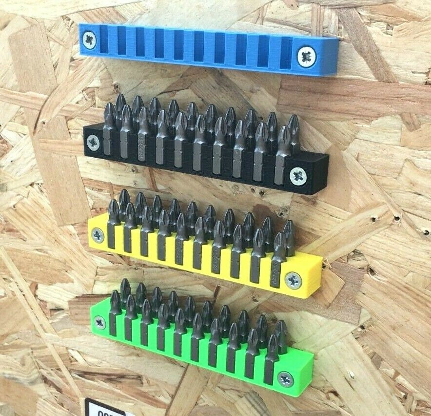 1/4" Hex Shank Screwdriver Bit Holder Storage / 1/4" Hex Bit Holder / Shed Van Workshop -20 bit holder / Hex Screwdriver Bit Storage / Hex